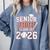 Senior Mom Class Of 2026 Graduate Baseball 2026 Graduation Comfort Colors Sweatshirt Denim Senior Mom Class Of 2026 Graduate Baseball 2026 Graduation Comfort Colors Sweatshirt Denim