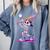 Skeleton Baseball Drip Boys Youth Kids Halloween Comfort Colors Sweatshirt Denim
