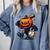 Spooky Halloween Scary Pumpkin Baseball Player Witchy Vibes Comfort Colors Sweatshirt Denim Spooky Halloween Scary Pumpkin Baseball Player Witchy Vibes Comfort Colors Sweatshirt Denim