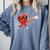 Valentine Baseball Heart Sport Valentines Day Men Boys Kids Comfort Colors Sweatshirt Denim Valentine Baseball Heart Sport Valentines Day Men Boys Kids Comfort Colors Sweatshirt Denim