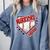 Warriors Home Plate Baseball Sports Baseball Mom Comfort Colors Sweatshirt Denim
