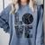 Women's Baseball Softball Baseball Mom LOVE Baseball Comfort Colors Sweatshirt Denim