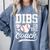 Womens Dibs On The Coach Coach's Wife Quote Baseball Mom Comfort Colors Sweatshirt Denim Womens Dibs On The Coach Coach's Wife Quote Baseball Mom Comfort Colors Sweatshirt Denim