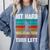 Women's Retro Hit Hard Run Fast Turn Left Baseball Lover Comfort Colors Sweatshirt Denim