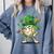 Women's St Patricks Day Baseball Leprechaun Shamrock Player Boys Kid Comfort Colors Sweatshirt Denim Women's St Patricks Day Baseball Leprechaun Shamrock Player Boys Kid Comfort Colors Sweatshirt Denim
