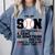 Yes Son Has Practice a Game Baseball Mom Comfort Colors Sweatshirt Denim