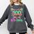 100 Days Of School Baseball Ice Cream Drip 100th Day Player Comfort Colors Sweatshirt Pepper