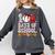 100 Days Of School Cute Bow Baseball Boy Girl Teacher Comfort Colors Sweatshirt Pepper