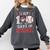 100 Days Of School Dabbing Baseball Hit Student Kids Boys Comfort Colors Sweatshirt Pepper
