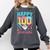 100 Days Of School Kids Baseball Drip 100th Day Of School Comfort Colors Sweatshirt Pepper