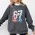 6 7 Baseball Six Seven Meme 67 Hands Kids Men Women Comfort Colors Sweatshirt Pepper