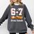 67 13 Year Old Official Teenager Baseball Boy 13th Birthday Comfort Colors Sweatshirt Pepper