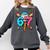 67 Baseball Ice Cream Drip Player Comfort Colors Sweatshirt Pepper
