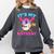 9th Birthday Baseball 9 Year Old Ice Cream Drip Boy Baseball Comfort Colors Sweatshirt Pepper