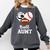Ball Aunt Heart Football Baseball Hockey Game Day Comfort Colors Sweatshirt Pepper