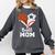 Ball Mom Heart Soccer Basketball Baseball Football Mom Comfort Colors Sweatshirt Pepper