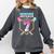Baseball 7 Year Old Ice Cream Drip 7th Birthday Boys Player Comfort Colors Sweatshirt Pepper