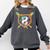 Baseball 8 Year Old Ice Cream Drip 8th Birthday Boy Number 8 Comfort Colors Sweatshirt Pepper