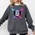 Baseball 8 Year Old Ice Cream Drip 8th Birthday Party Comfort Colors Sweatshirt Pepper