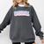Baseball Bubble Letter Comfort Colors Sweatshirt Pepper