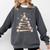 Baseball Christmas Tree Light Xmas Tees Boys Kids Men Comfort Colors Sweatshirt Pepper