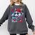 Baseball Drip Icecream Heart Valentine Day Boys Kids Red Comfort Colors Sweatshirt Pepper