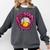 Baseball Drip Pink Glove Respect The Drip Youth Boys Girls Comfort Colors Sweatshirt Pepper