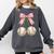 Baseball Girls Women Coquette Pink Bow Baseball Comfort Colors Sweatshirt Pepper Baseball Girls Women Coquette Pink Bow Baseball Comfort Colors Sweatshirt Pepper