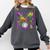 Baseball Ice Cream Drip Boys Mardi Gras Carnival Party Mask Comfort Colors Sweatshirt Pepper