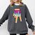 Baseball Ice Cream Drip Home Plate Glove Respect Drip 2 Side Comfort Colors Sweatshirt Pepper