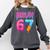 Baseball Ice Cream Drip Number 67 Player Or 67th Birthday Comfort Colors Sweatshirt Pepper Baseball Ice Cream Drip Number 67 Player Or 67th Birthday Comfort Colors Sweatshirt Pepper