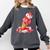 Baseball Ice Cream Drip Youth Strawberry Baseball Red Comfort Colors Sweatshirt Pepper