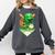 Baseball Life Style Ice Cream Drip Green Premium Tri-Blend Comfort Colors Sweatshirt Pepper
