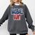 Baseball Mama Dalmatian Spots Baseball Mom Comfort Colors Sweatshirt Pepper