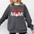 Baseball Mom Coquette Pink Bow Baseball Mama Premium Comfort Colors Sweatshirt Pepper