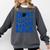 In My Baseball Mom Ear Blue Comfort Colors Sweatshirt Pepper
