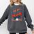 In My Baseball Mom Era Groovy Mom Baseball Mama Mother's Day Comfort Colors Sweatshirt Pepper