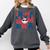 In My Baseball Mom Era Smile Face Retro Comfort Colors Sweatshirt Pepper
