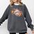 Baseball Mom With Garden Flowers Comfort Colors Sweatshirt Pepper