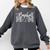 Baseball Mom Leopard Game Day Comfort Colors Sweatshirt Pepper