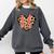 Baseball Mom Leopard Heart Valentine Day Mother Day Comfort Colors Sweatshirt Pepper