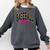 Baseball Mom Leopard Baseball Mama Life Girls Women Baller Premium Comfort Colors Sweatshirt Pepper