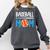 Baseball Mom Leopard Print Baseball Mama Women Mother's Day Comfort Colors Sweatshirt Pepper