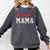 Baseball Mom Pink Baseball Mama Matching Family Daughter Comfort Colors Sweatshirt Pepper