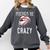 Baseball Mom Pitches Be Crazy Lips Premium Comfort Colors Sweatshirt Pepper