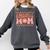Baseball Mom Baseball Player Mama Women Groovy Comfort Colors Sweatshirt Pepper