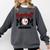 Baseball Mom Red Varsity Baseball Mama Cute Mother's Day Comfort Colors Sweatshirt Pepper