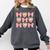 Baseball Mom Sister Tween Teen Girl Girly Pink Bow Preppy Comfort Colors Sweatshirt Pepper