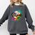 Baseball Mom USA American Baseball Graphic Comfort Colors Sweatshirt Pepper