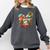 Baseball Mom Valentine Leopard Heart Softball Mother's Day Comfort Colors Sweatshirt Pepper